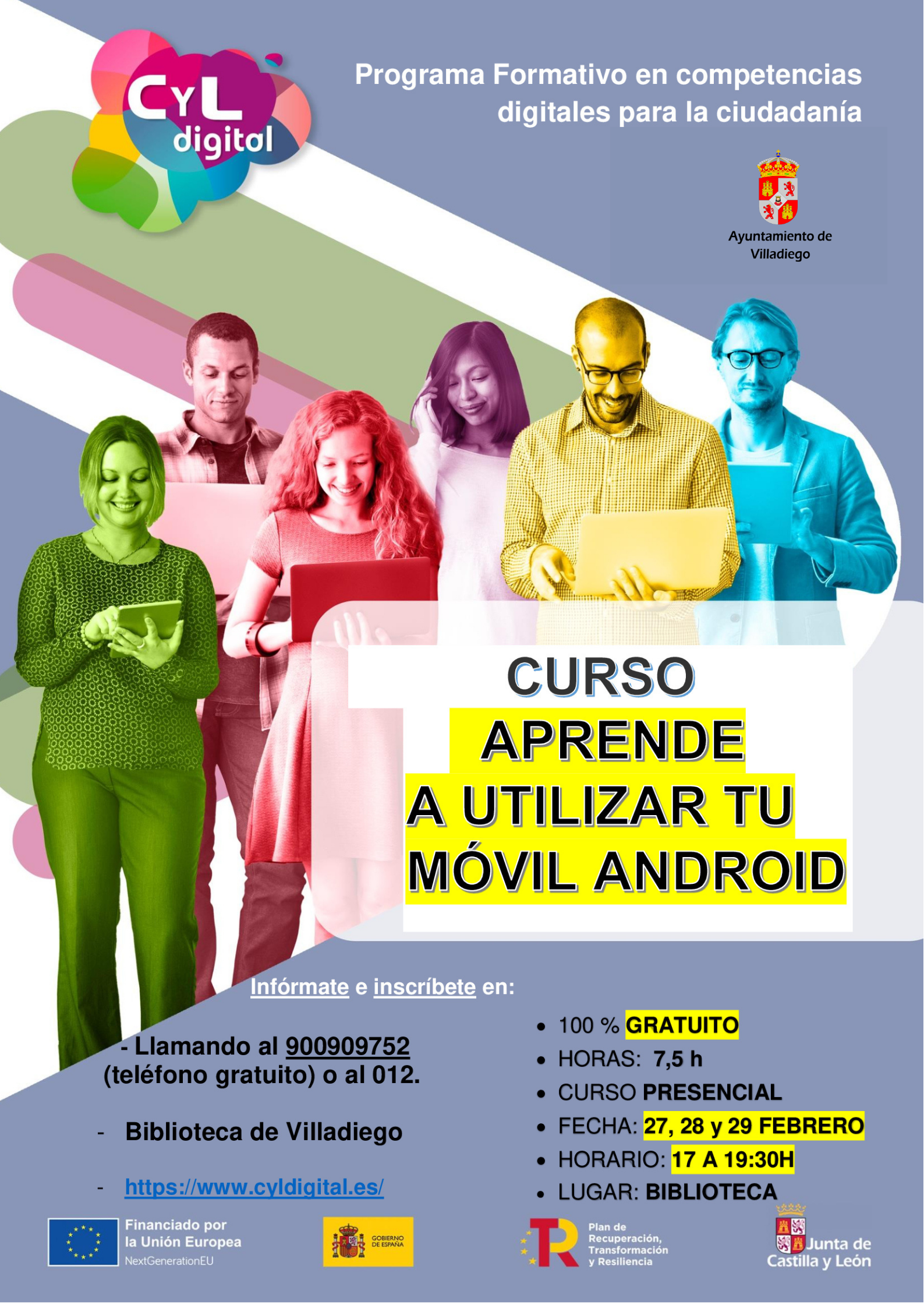INSCRIPCIONES ABIERTAS para el curso "Aprende a usar tu móvil Android"