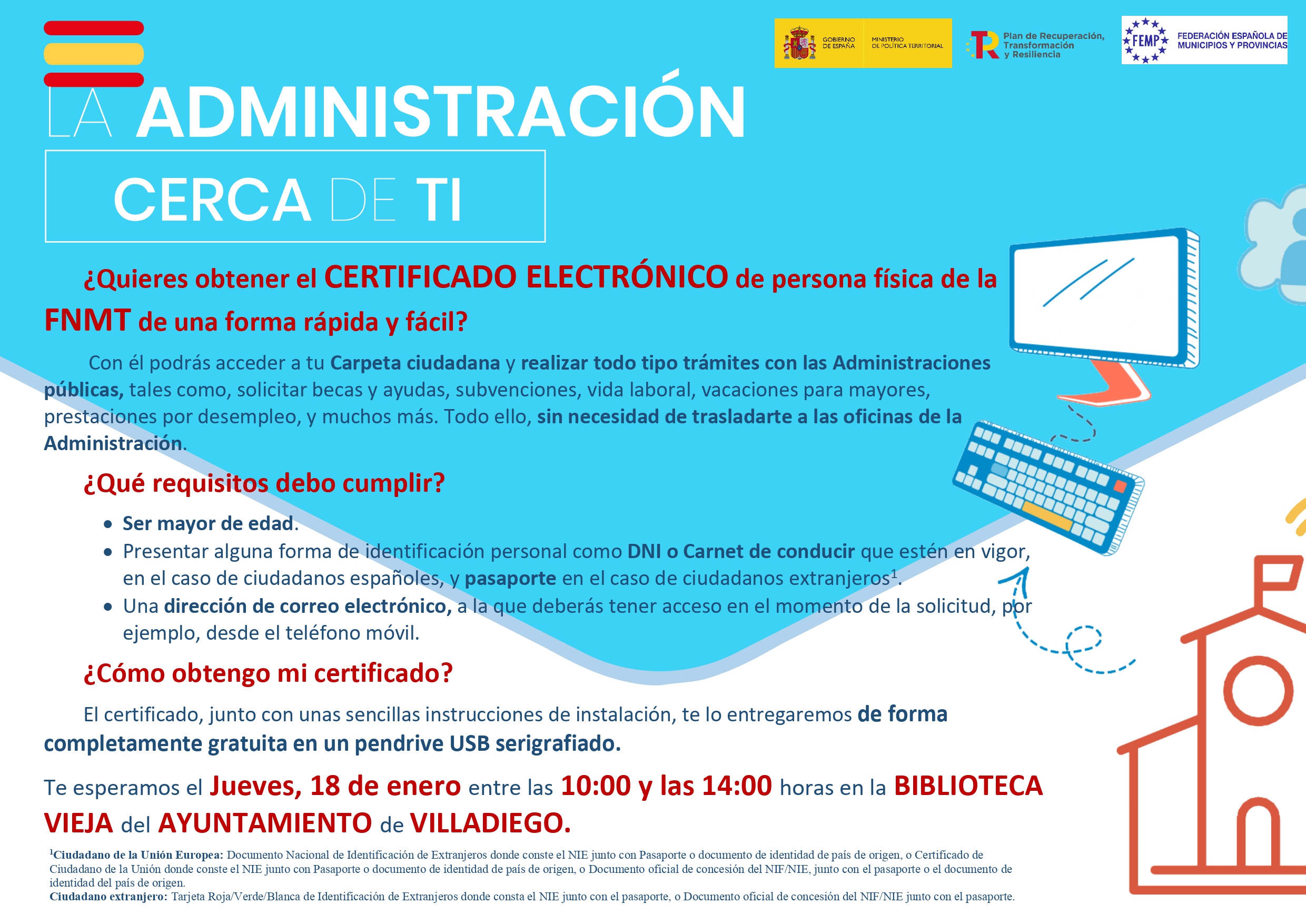 ¡Sácate el certificado digital en el ayuntamiento!